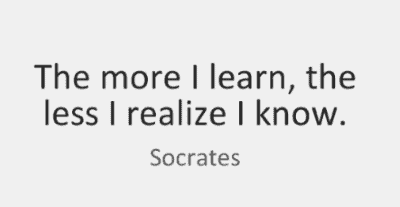 The More I learn