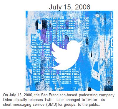 Twttr launched today  in 2006 (yes Twttr)