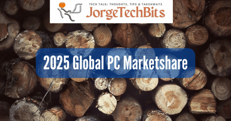 2025 Global PC Scale and Distribution Worldwide