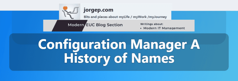 Configuration Manager: A History of Names