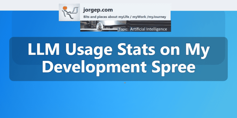 LLM Usage Stats on My Development Spree