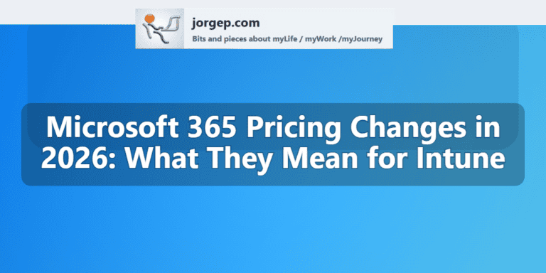 Microsoft 365 Pricing Changes in 2026: What They Mean for Intune