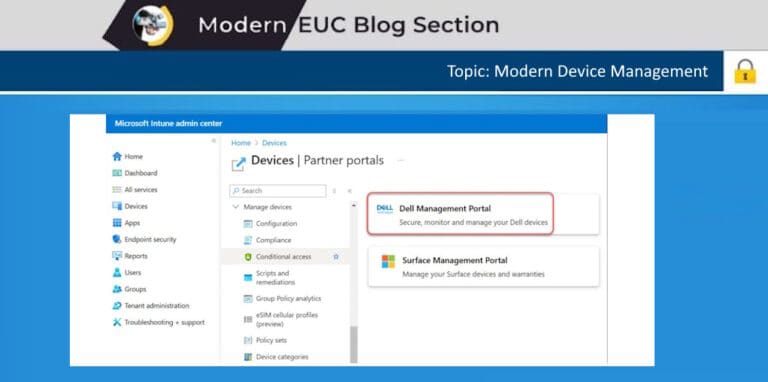 Dell Device Management Portal for Intune