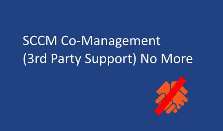 SCCM Co-Management No More
