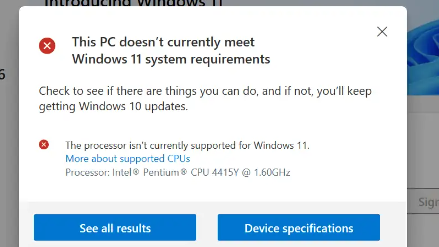 What to do with PCs that are Not Windows 11 compatible?
