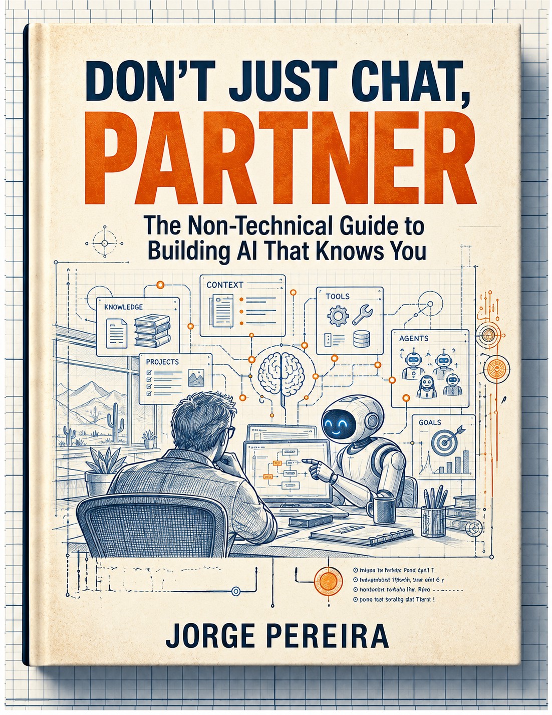 Don't Just Chat, Partner book cover by Jorge Pereira